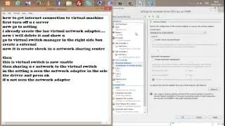 how to give internet connection to virtual machine