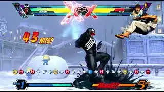 UMVC3 Venom Taunt Combo