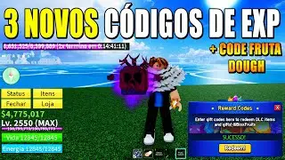 3 NOVOS CÓDIGOS DE EXP + CODE FRUTA DOUGH DO BLOX FRUITS - blox fruit codes