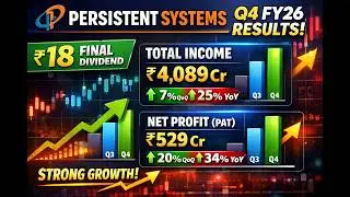 ₹18 Dividend + 34% Profit Growth! 📈 Persistent Systems Q4 FY26 Breakdown