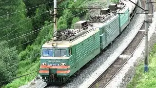 Тройные электровозы ВЛ11 на сложных участках ЖД