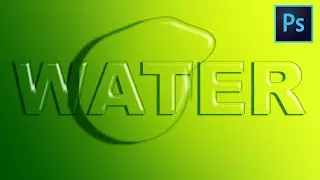 Water Text Effect Photoshop 2020 Tutorial