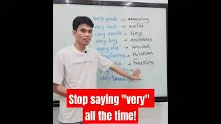Stop saying "very" all the time! #english #learnenglish #very #vocabulary