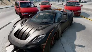 BeamNG Funny Moments - I Used The Force On The Freeway!