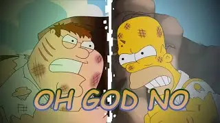 The Simpsons SUCK!!! (Homer Simpson & Peter Griffin sing Oh God No Negro Jose Mix)