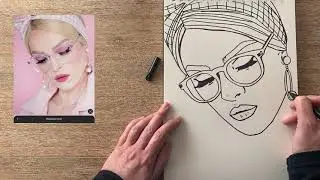 Dibujando una foto #2 // Drawing a photo // Cristina Galvez POP ART