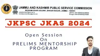 Crack JKAS 2024 Prelims With our Expert Mentorship| #prelims2024