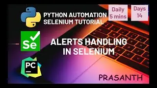 Day 14 Handle Alerts | Selenium Python Automation Tutorial 