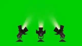 Stage light effect green screen video template background.