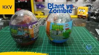 Unboxing dan Rakit mainan Brick | bukan lego | KKV Indonesia | Plant vs Zombie | cactus 🌵