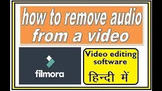 how to remove audio from a video with filmora
