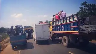 2016 Dhaka to Sirajganj Eid Journey⬆ By BUS🚎🚚