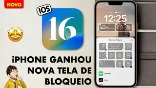 🤩 NOVA TELA DE BLOQUEIO DOS iPHONES É INCRÍVEL .. Agora tem Widgets e Várias Funções Novas !