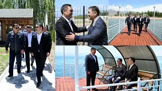 Садыр Жапаров м/н ТАШИЕВ экөө Ысык-Көлдө чек арачылар үчүн жаңы ведомстволук пансионатты ачкан ВИДЕО