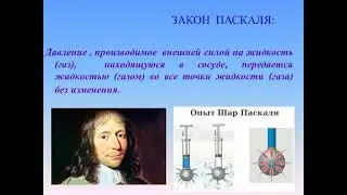 Передача давления жидкостью и газами. 7 класс