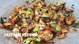 Try the Tastiest Salt and Pepper Brinjal | Eggplant | Kathirikai Peratal | Vegetarian | Vegan Recipe