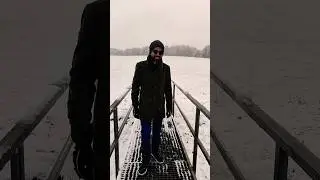 विदेश जर्मनी की बर्फ़ बारी ❄️ #travel #funny #snowfall #germany