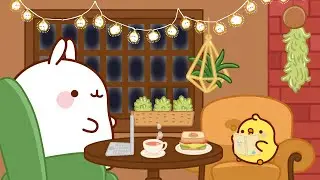 Molang : Cozy Coffee Shop Afternoon ☕☀️