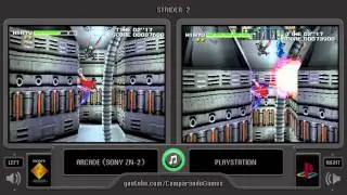 Strider 2 (Arcade vs Playstation) Side by Side Comparison