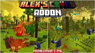 🦖ALEX'S CAVES ADDON for BEDROCK | MINECRAFT PE +1.21 