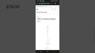 Apple unveils $29 Type-C to Lightning Adapter