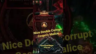 Double corrupting a Cospri’s Malice for CoC Ice Nova build. 
