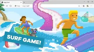 Playing Microsoft Edge's Surf Game