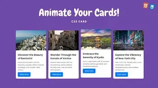 CSS Card Animation Tutorial: Transform Your Designs with Stunning Effects!