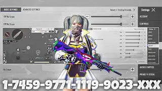 New Update 4.3⚡️Best Sensitivity code + ControlSettings Pubg Mobile /Bgmi Sensitivity 2026