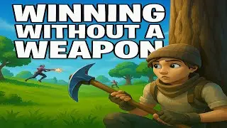 Winning A Game Of Fortnite With No Weapon Challenge!!
