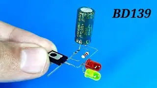 BD 139 Transistor| LED Flasher Circuit | Transistor Projects | BD139