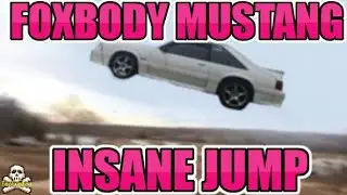 Foxbody Mustang Jumps Ramp *INSANE*