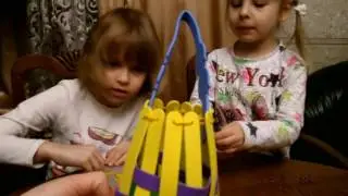 Распаковка мазаики и конструктора-корзинки