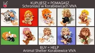 Aniołki z pieskami - aukcja dla schroniska w Korabiewicach - Let's clay with Ewa