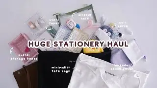 Vlog 🖋 Huge Stationery Haul Unboxing & Giveaway ft. Stationery Pal