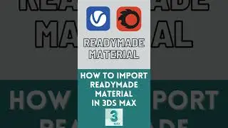 How to Import Ready-Made Material in 3ds Max | Ahsaan Rehman | #shorts #interiordesign