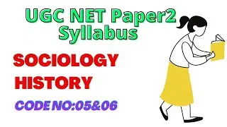 UGC NET Paper2 Syllabus|Sociology|History
