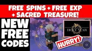 *NEW* SDS FREE CODES Holy War 3 Free EXP + Free Spins + Free Sacred Treasure  |  ROBLOX Anime Game
