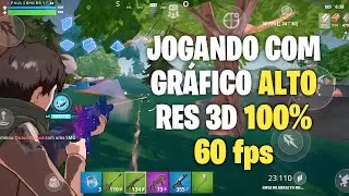 Jogando Fortnite Com Gráfico Alto Res 3d 100% 60 fps 🧊