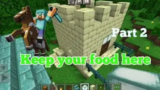 Food warehouse construction completed,towards minecraft village project, Part 2