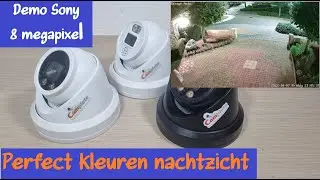 Demo: Camplete 8MP 4K Sony bewakingscamera met kleuren nachtzicht (30m) – ontwikkeld door Dirk