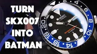 Turn Seiko SKX007 into Batman (SKX MOD)