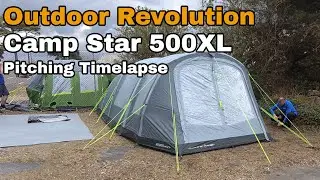 How to pitch the Outdoor Revolution Camp Star 500XL | Pitching Timelapse
