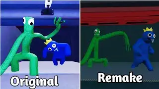 Rainbow Friends 2 Original Vs Rainbow Friends 2 Remake Full Gameplay