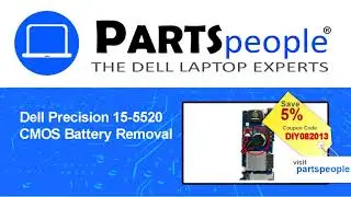 Dell Precision 15-5520 (P56F001) CMOS Battery How-To Video Tutorial