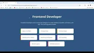 Frontend Developer Skills Cards using HTML and CSS | In tech nanisai