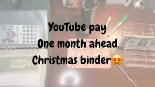Side hustle stuffing | YouTube pay | one month ahead | Christmas binder🎅🏻