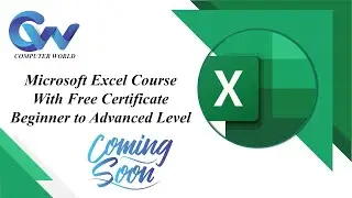 Free Microsoft Excel Courses | With Free Certificate | Computer World Tutorial