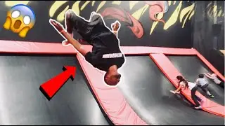 IM BACK!!! I WENT TO A CRAZY TRAMPOLINE PARK!!! | VLOG