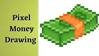 |Pixel Money Digital Drawing in Procreate| #digitalart #pixelmoney #digitaldrawing